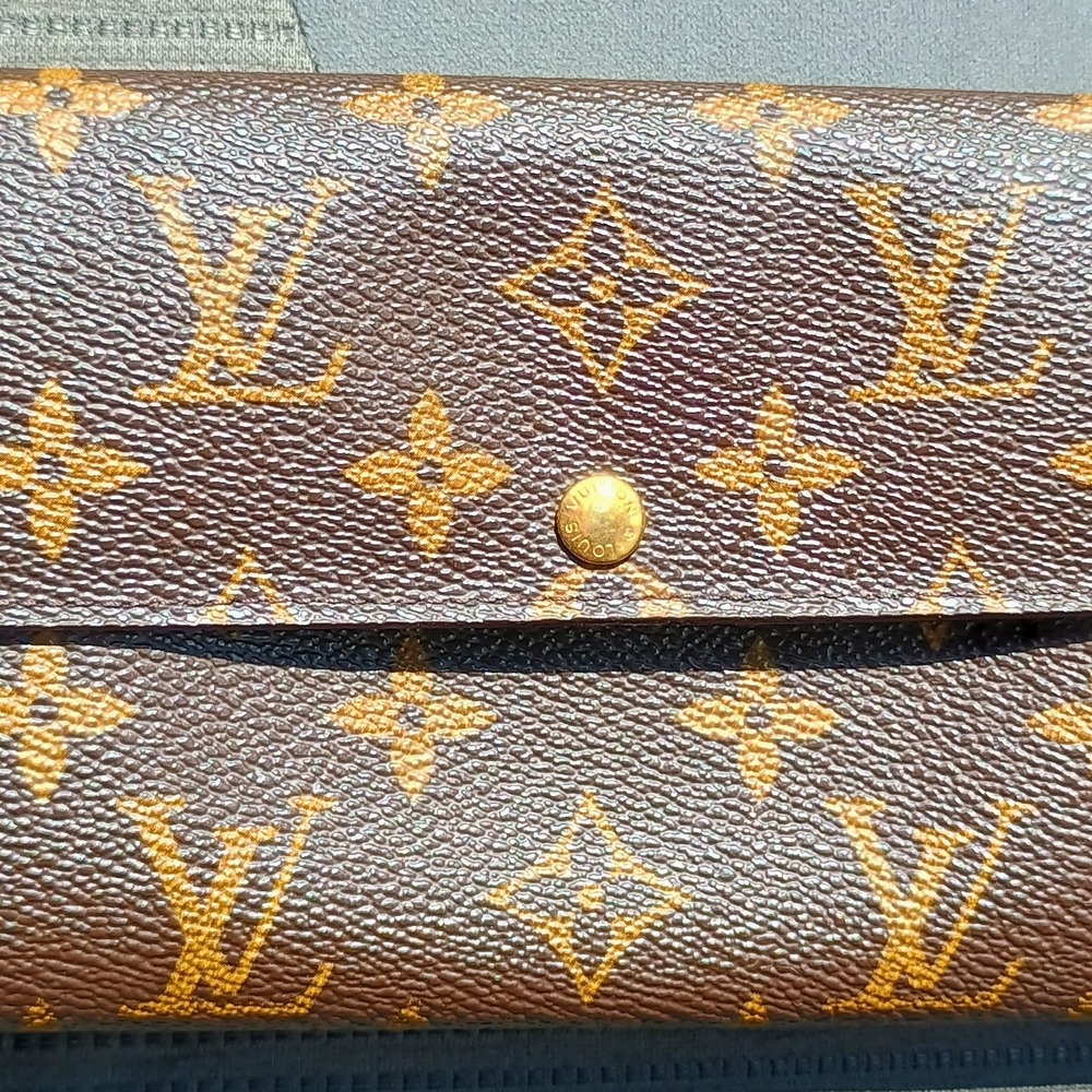 Louis Vuitton Brown and Gold Monogram Wallet
